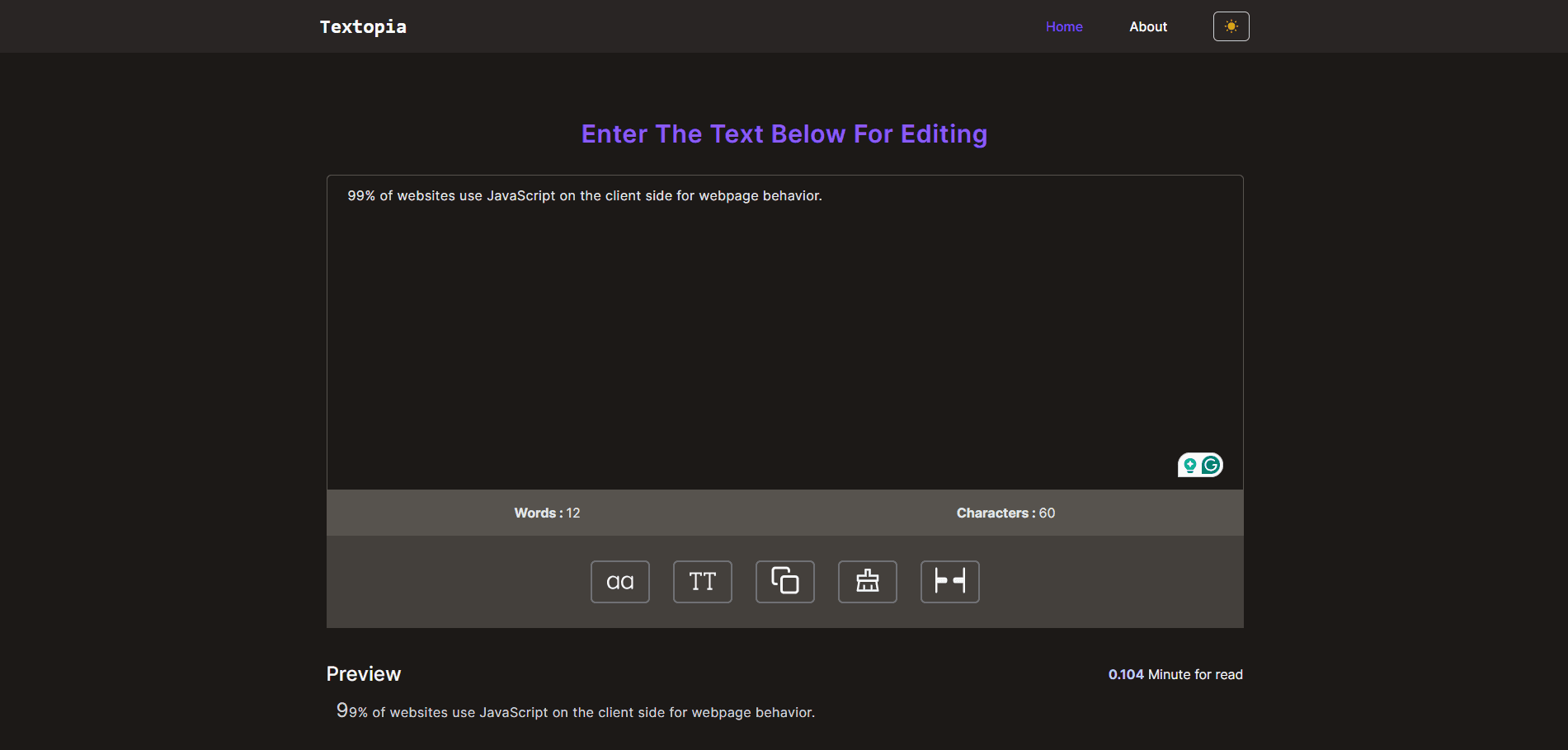 Textopia Text Editor